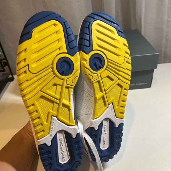 NEW BALANCE 550 BLUE/YELLOW - Picture 3 of 8